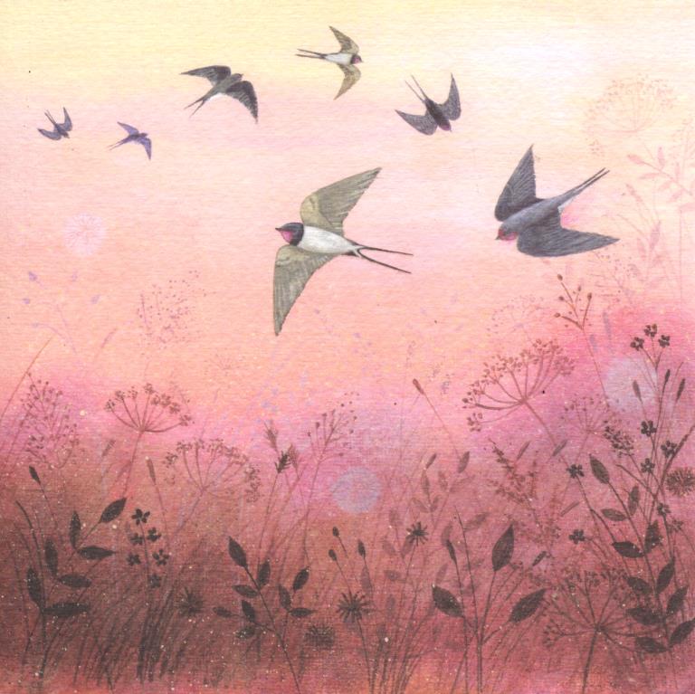 Swallows Greeting Card