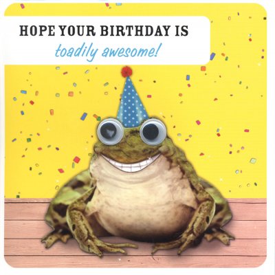 Toadily Awesome Birthday Card