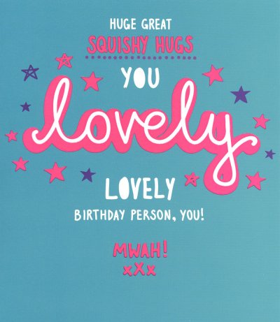 Squishy Hugs Birthday Card