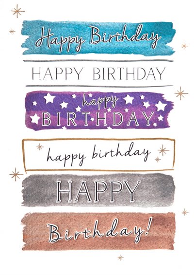 Birthday Blocks Birthday Card