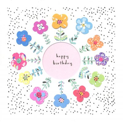 Flowers Birthday Card