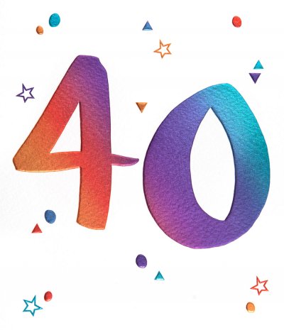 40th Birthday Card