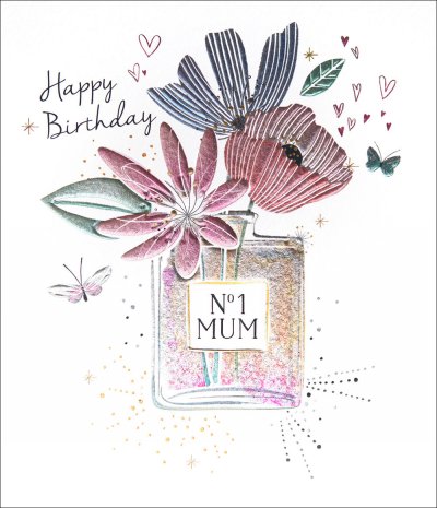 No 1 Mum Perfume Birthday Card