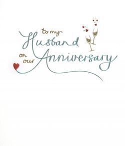 To My Husband Anniversary Card