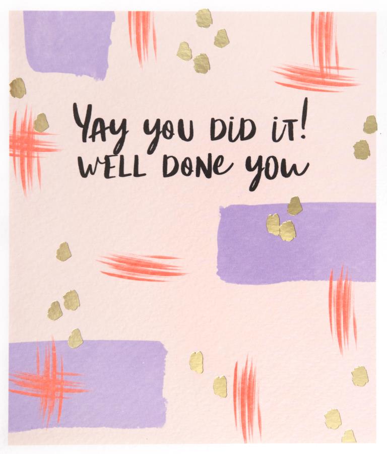 Well Done You Congratulations Card