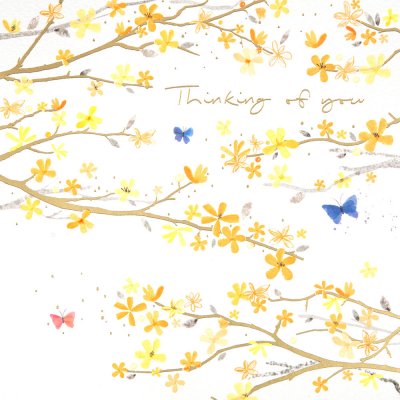 Yellow Branches Thinking of You Card