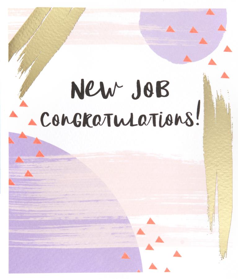 Brush Strokes New Job Card