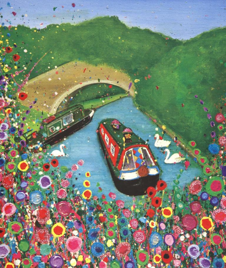 Canal Boats Greeting Card