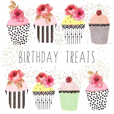 Yummy Cupcakes Birthday Card