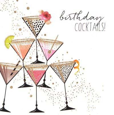 Cocktails Birthday Card
