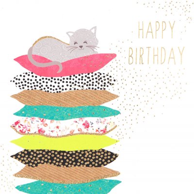 Cute Cat Birthday Card