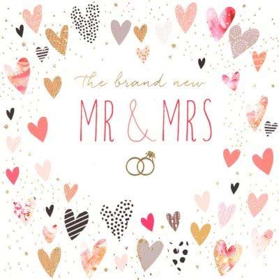 Brand New Mr & Mrs Wedding Card