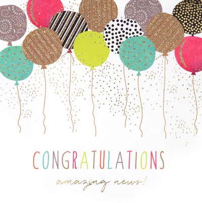 Amazing News Congratulations Card