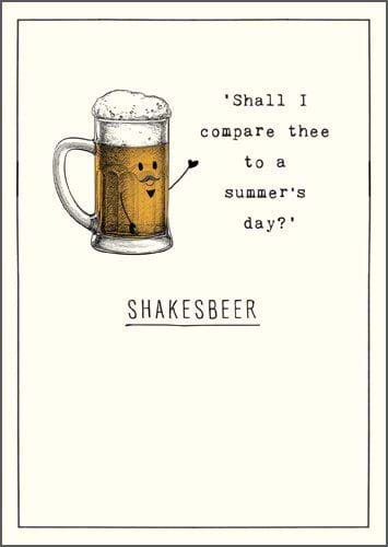Shakesbeer Greeting Card