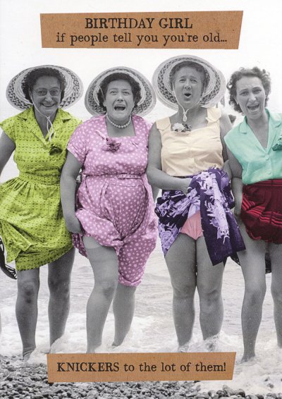 Knickers Birthday Card