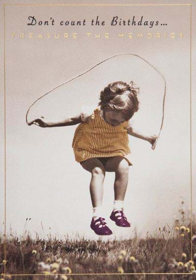 Treasure the Memories Birthday Card