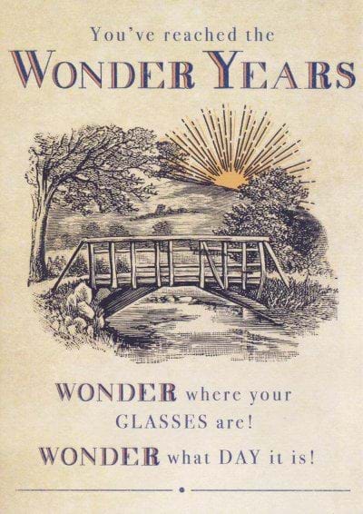 Wonder Years Birthday Card