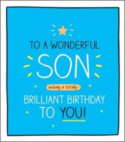 Wonderful Son Birthday Card