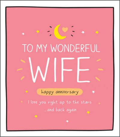 Wonderful Wife Anniversary Card