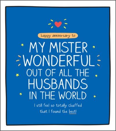 Mister Wonderful Anniversary Card