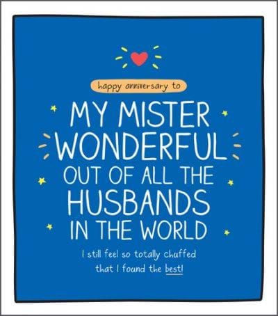 Mister Wonderful Anniversary Card