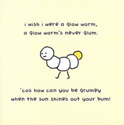 Glow Worm Greeting Card