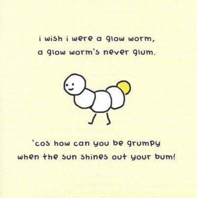 Glow Worm Greeting Card