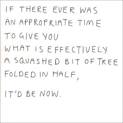 Squashed Bit of Tree Greeting Card