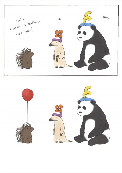 Balloon Hat Birthday Card