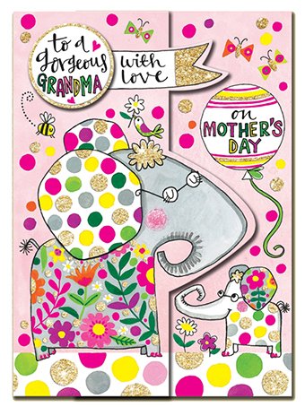 Grandma Elephants Mother's Day Card