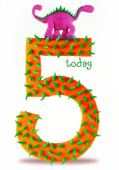 5 Today Birthday Card