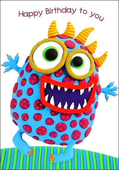 Monster Birthday Card