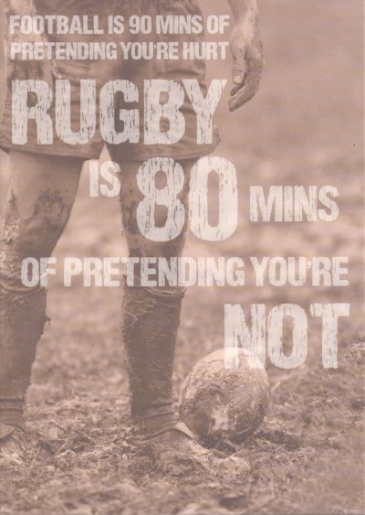 Rugby Birthday Card