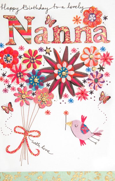 Lovely Nanna Birthday Card