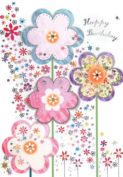Flowers Birthday Card