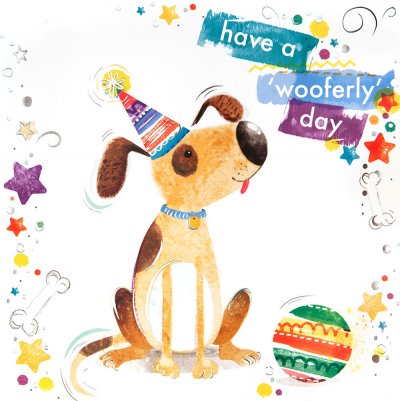 Wooferly Day Birthday Card