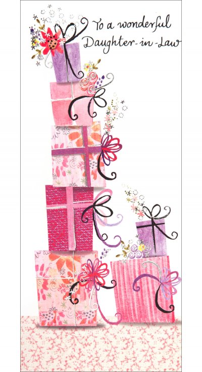 Wonderful Daughter in Law Birthday Card
