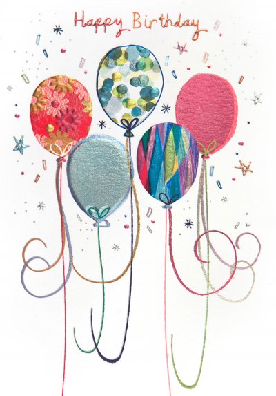 Balloons Birthday Card