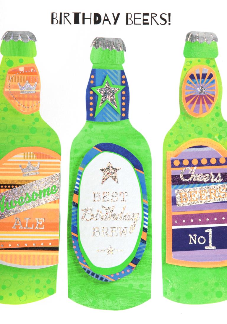 Birthday Beers Birthday Card