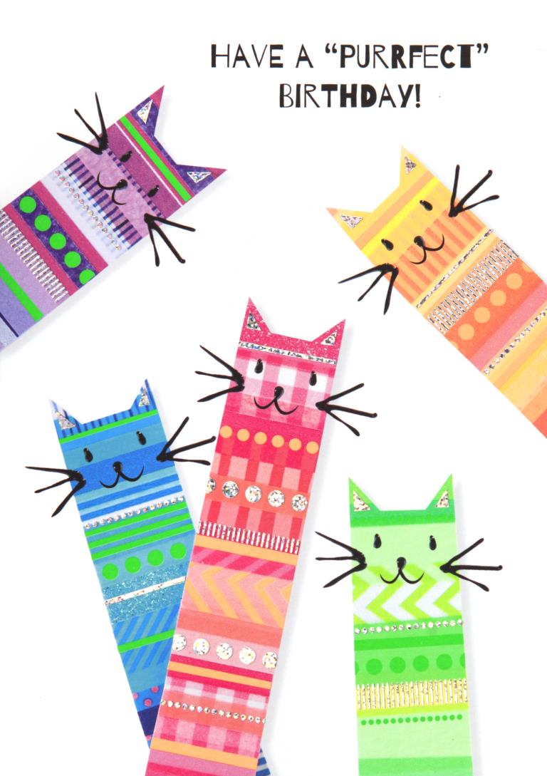 Purrfect Day Birthday Card
