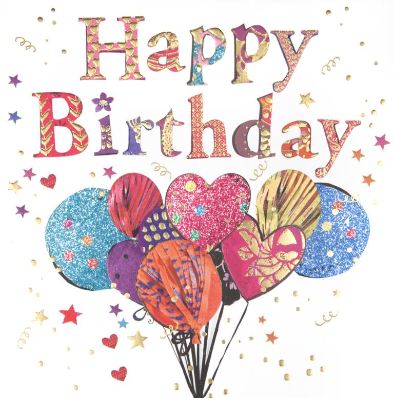 Balloon Bunch Birthday Card