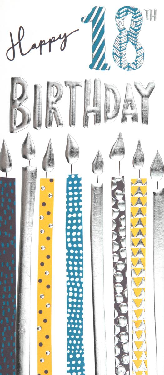 Candles 18th Birthday Card
