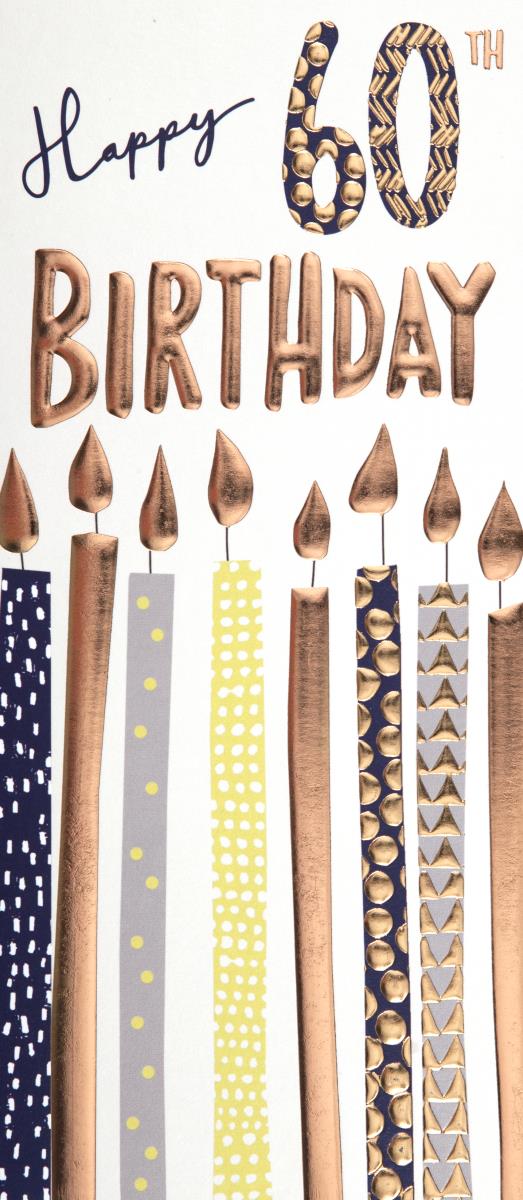 Candles 60th Birthday Card