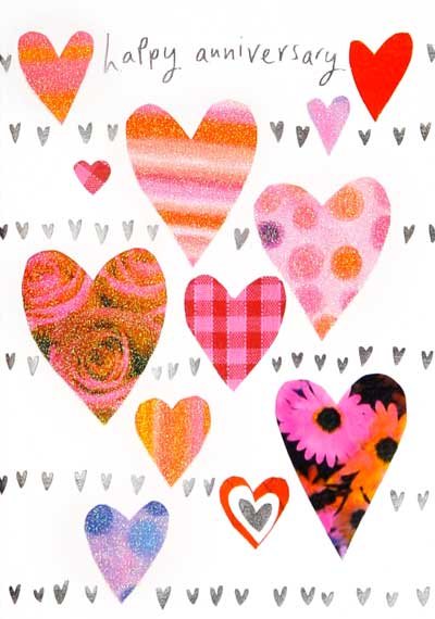Hearts Anniversary Card