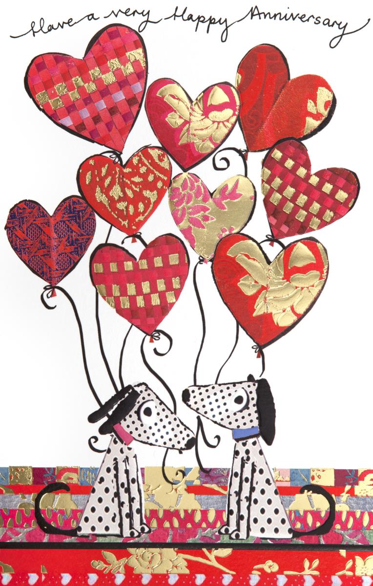 Dalmation Love Anniversary Card