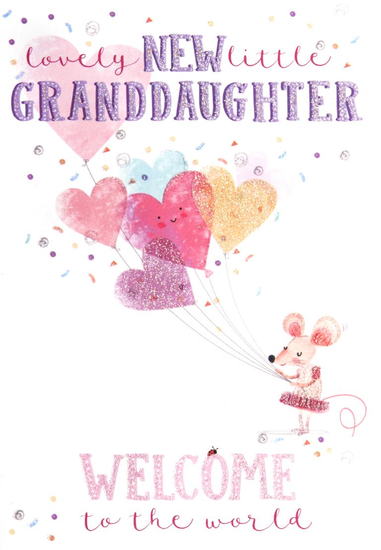 New Granddaughter New Baby Card