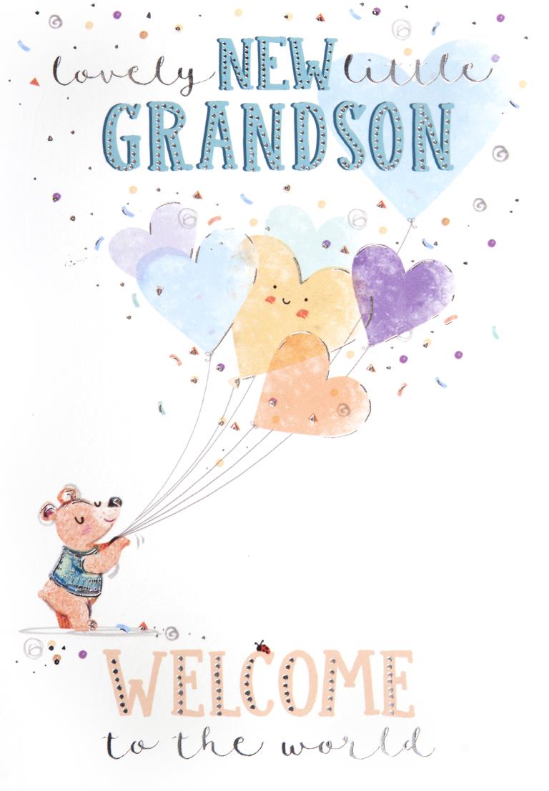 New Grandson New Baby Card