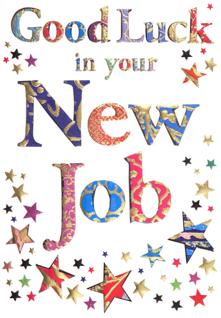 Good Luck New Job Card