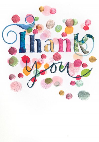 Spotty Dotty Thank you Card
