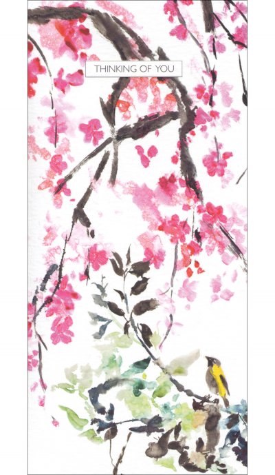 Watercolour Branches Thinking of you Card